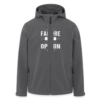 Failure is not an Option - motivation - Men’s Recycled Softshell Jacket by Stanley/Stella - anthracite - Front - AI Model Male 185 light (185cm)