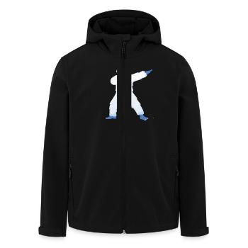 Dabbing Yeti Dab Dance - Veste softshell homme en polyester recyclé Stanley/Stella - noir - Devant - AI Model Male 185 light (185cm)
