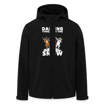 Dabbing Santa Dabbing Einhorn Weihnachten Geschenk - Men’s Recycled Softshell Jacket by Stanley/Stella - black - Front - AI Model Male 185 light (185cm)