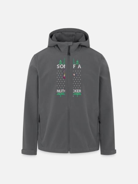 Dabbing Son of a Nutcracker Ugly Christmas Sweater - Recycelte Männer Softshell-Jacke von Stanley/Stella - Schwarz
