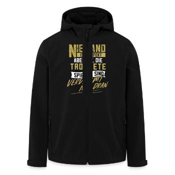 Trompete Trompeter Trompeten Perfekt Geschenk - Recycelte Männer Softshell-Jacke von Stanley/Stella - Schwarz - Vorne - AI Model Male 185 light (185cm)