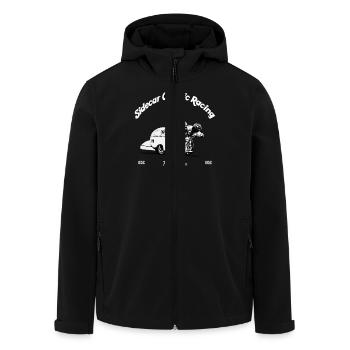 Sidecar Classic Racing - Recycelte Männer Softshell-Jacke von Stanley/Stella - Schwarz - Vorne - AI Model Male 185 light (185cm)