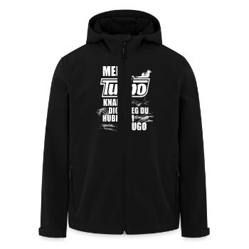 Mein Turbo knallt dich weg du Hubraum Hugo - Recycelte Männer Softshell-Jacke von Stanley/Stella - Schwarz - Vorne - AI Model Male 185 light (185cm)