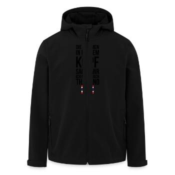 Tasse mit Spruch Thailand Geschenk - Recycelte Männer Softshell-Jacke von Stanley/Stella - Schwarz - Vorne - AI Model Male 185 light (185cm)