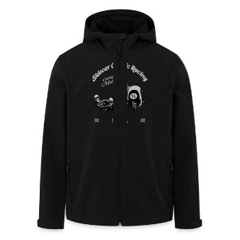 Sidecar Classic Racing - Recycelte Männer Softshell-Jacke von Stanley/Stella - Schwarz - Vorne - AI Model Male 185 light (185cm)