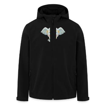 Geek Elephant - Veste softshell homme en polyester recyclé Stanley/Stella - noir - Devant - AI Model Male 185 light (185cm)