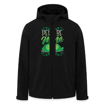 Valentinstag Vegan Vegetarier Gärtner Geschenk - Recycelte Männer Softshell-Jacke von Stanley/Stella - Schwarz - Vorne - AI Model Male 185 light (185cm)