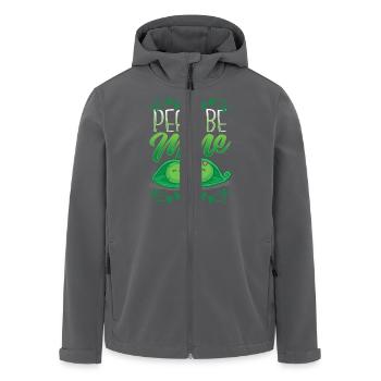 Valentinstag Vegan Vegetarier Gärtner Geschenk - Recycelte Männer Softshell-Jacke von Stanley/Stella - Anthrazit - Vorne - AI Model Male 185 light (185cm)