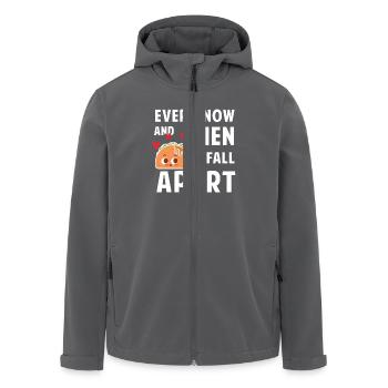 Every now and then i fall apart - taco - Recycelte Männer Softshell-Jacke von Stanley/Stella - Anthrazit - Vorne - AI Model Male 185 light (185cm)