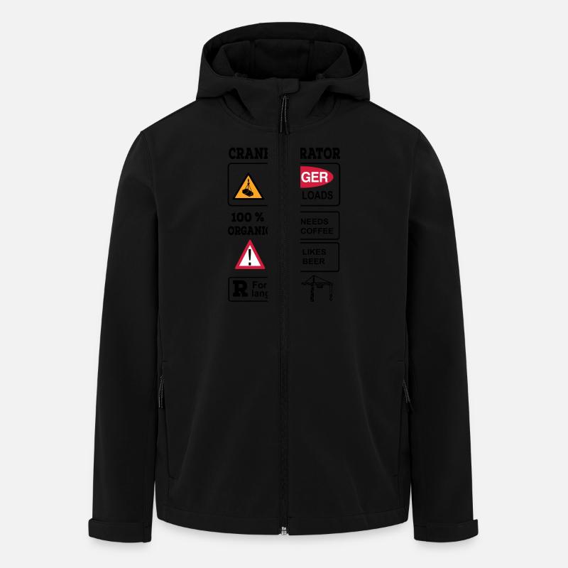 crane operator - Men’s Recycled Softshell Jacket by Stanley/Stella - black