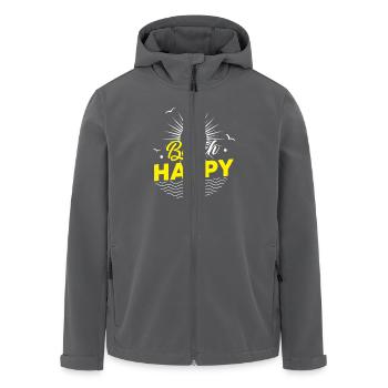Beach Happy - sun ocean wave lovers - Recycelte Männer Softshell-Jacke von Stanley/Stella - Anthrazit - Vorne - AI Model Male 185 light (185cm)