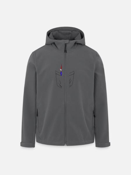 Nain - Veste softshell homme en polyester recyclé Stanley/Stella - noir