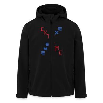 EXTREME by XLX Design - Recycelte Männer Softshell-Jacke von Stanley/Stella - Schwarz - Vorne - AI Model Male 185 light (185cm)