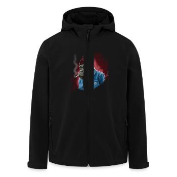 Chimp - Recycelte Männer Softshell-Jacke von Stanley/Stella - Schwarz - Vorne - AI Model Male 185 light (185cm)