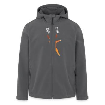 Oh Deer I'm Queer - Dabbing Reindeer Dab Dance - Men’s Recycled Softshell Jacket by Stanley/Stella - anthracite - Front - AI Model Male 185 light (185cm)