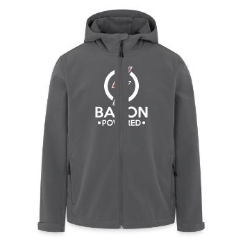 Bacon Powered - lightning taste morning - Men’s Recycled Softshell Jacket by Stanley/Stella - anthracite - Front - AI Model Male 185 light (185cm)