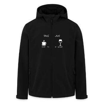 Tagesplan Segeln Boot fahren Kapitän T Shirt - Recycelte Männer Softshell-Jacke von Stanley/Stella - Schwarz - Vorne - AI Model Male 185 light (185cm)