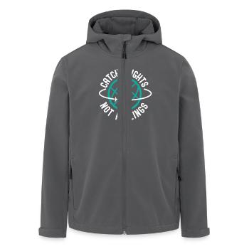 Catch Flights not Feelings - travelling journey - Recycelte Männer Softshell-Jacke von Stanley/Stella - Anthrazit - Vorne - AI Model Male 185 light (185cm)