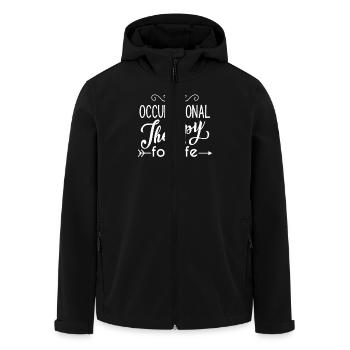 Occupational Therapy for Life - Recycelte Männer Softshell-Jacke von Stanley/Stella - Schwarz - Vorne - AI Model Male 185 light (185cm)