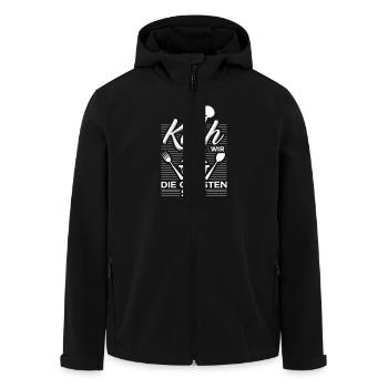 Koch weil wir die geilsten sind - Recycelte Männer Softshell-Jacke von Stanley/Stella - Schwarz - Vorne - AI Model Male 185 light (185cm)