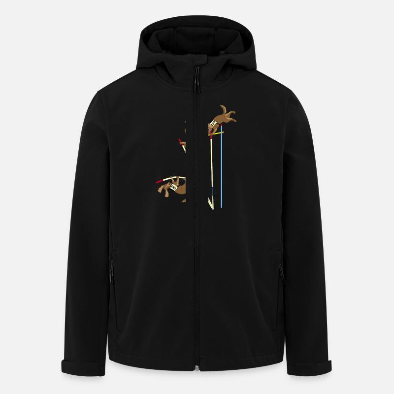 Pole vault - Men’s Recycled Softshell Jacket by Stanley/Stella - black