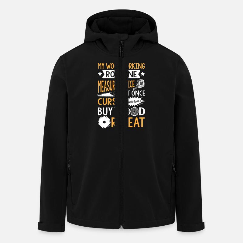 My Woodworking Routine - Veste softshell homme en polyester recyclé Stanley/Stella - noir