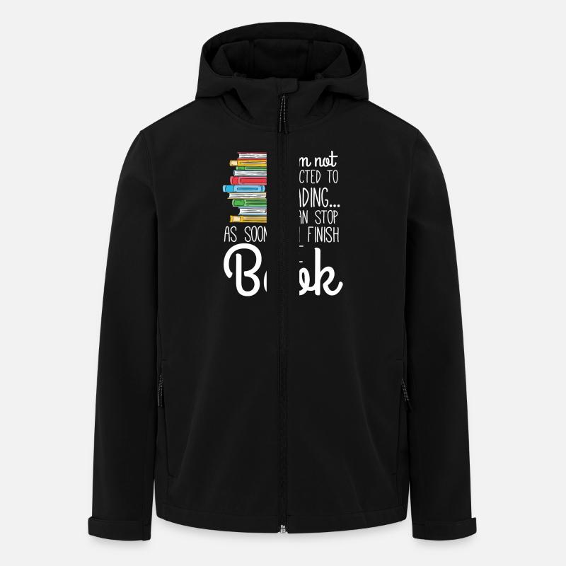 I'm not addicted to Reading - Veste softshell homme en polyester recyclé Stanley/Stella - noir