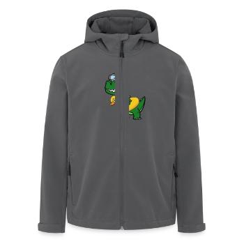 T-rex - Veste softshell homme en polyester recyclé Stanley/Stella - noir - Devant - AI Model Male 185 light (185cm)