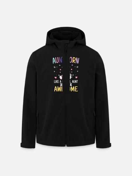 Aunticorn like a normal Aunt only more awesome - Men’s Recycled Softshell Jacket by Stanley/Stella - black