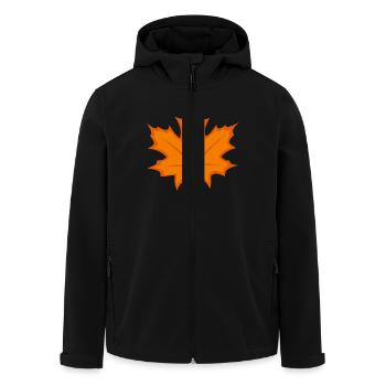 Ahorn Herbst - Recycelte Männer Softshell-Jacke von Stanley/Stella - Schwarz - Vorne - AI Model Male 185 light (185cm)