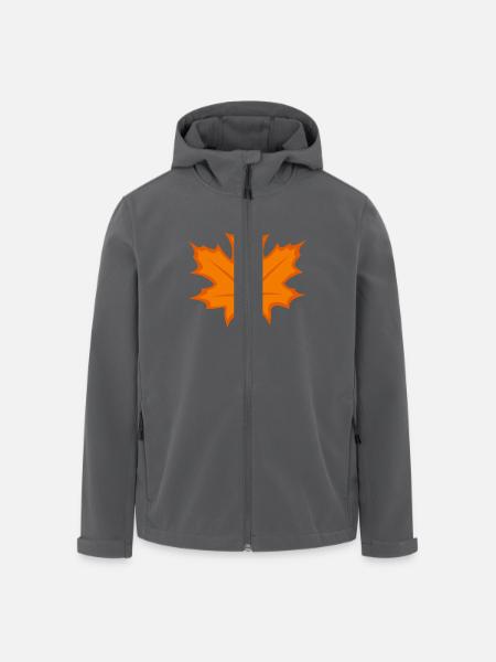 Ahorn Herbst - Recycelte Männer Softshell-Jacke von Stanley/Stella - Schwarz