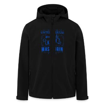 Unterschätze niemals die Kraft einer Masseurin - Recycelte Männer Softshell-Jacke von Stanley/Stella - Schwarz - Vorne - AI Model Male 185 light (185cm)