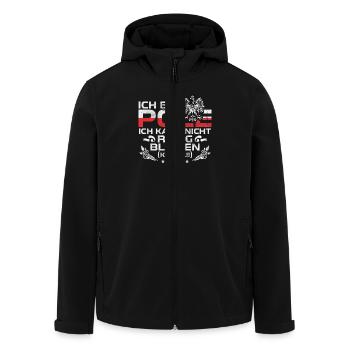 Ich bin Pole kann nicht ruhig bleiben poland - Recycelte Männer Softshell-Jacke von Stanley/Stella - Schwarz - Vorne - AI Model Male 185 light (185cm)