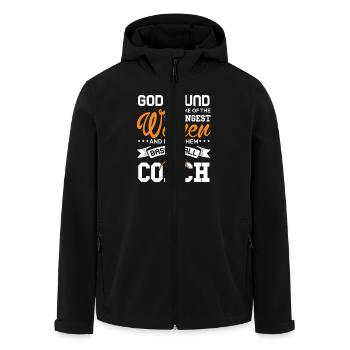 Strongest Women Basketball Coach sport - Recycelte Männer Softshell-Jacke von Stanley/Stella - Schwarz - Vorne - AI Model Male 185 light (185cm)