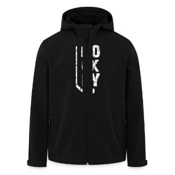 Hockey Kinder Geschenk - Recycelte Männer Softshell-Jacke von Stanley/Stella - Schwarz - Vorne - AI Model Male 185 light (185cm)