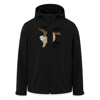 Chill happy - Recycelte Männer Softshell-Jacke von Stanley/Stella - Schwarz - Vorne - AI Model Male 185 light (185cm)