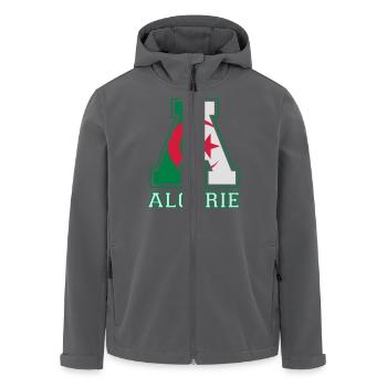 Athletic Algerie - Veste softshell homme en polyester recyclé Stanley/Stella - noir - Devant - AI Model Male 185 light (185cm)