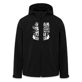 Vom Leben gezeichnet mit Farbe vollendet TATTOO - Veste softshell homme en polyester recyclé Stanley/Stella - noir - Devant - AI Model Male 185 light (185cm)