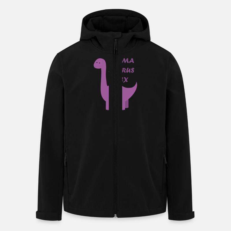 mama dino - Recycelte Männer Softshell-Jacke von Stanley/Stella - Schwarz