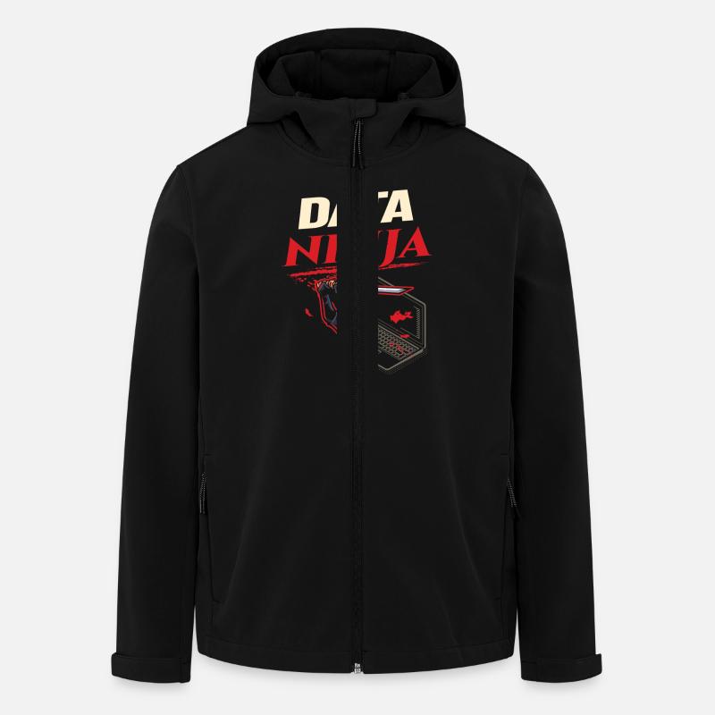 Data Ninja computer programming coder - Recycelte Männer Softshell-Jacke von Stanley/Stella - Schwarz