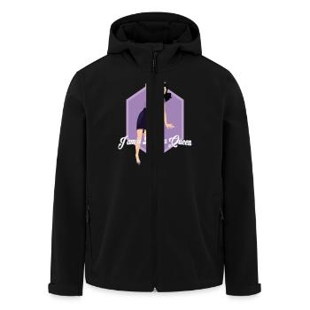 Reine de théâtre - Veste softshell homme en polyester recyclé Stanley/Stella - noir - Devant - AI Model Male 185 light (185cm)