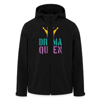 Drama Queen Spruch - Recycelte Männer Softshell-Jacke von Stanley/Stella - Schwarz - Vorne - AI Model Male 185 light (185cm)