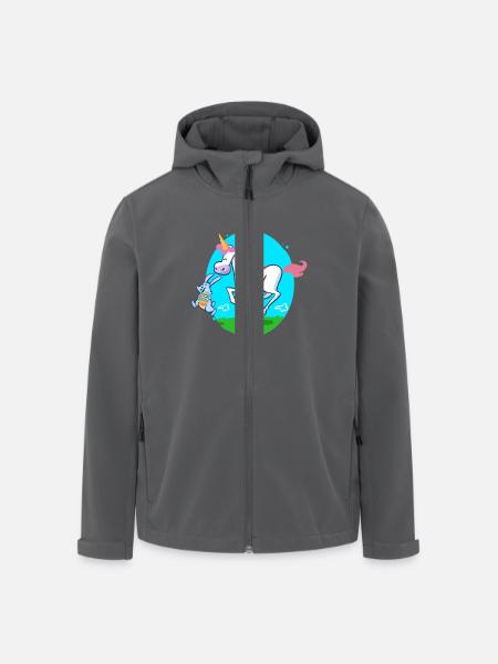 Ostern EInhorn - Recycelte Männer Softshell-Jacke von Stanley/Stella - Schwarz
