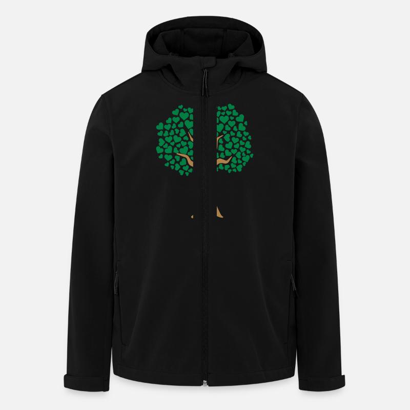 Tree - Men’s Recycled Softshell Jacket by Stanley/Stella - black