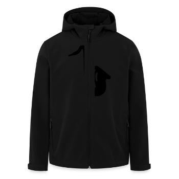Saxophone - Veste softshell homme en polyester recyclé Stanley/Stella - noir - Devant - AI Model Male 185 light (185cm)