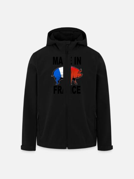 charcutier cochonnailles 04 - Veste softshell homme en polyester recyclé Stanley/Stella - noir