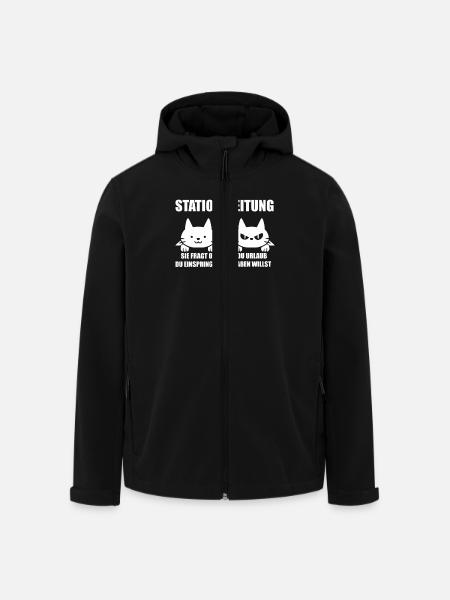 Pfleger Shirt Krankenschwester Stationsleitung - Recycelte Männer Softshell-Jacke von Stanley/Stella - Schwarz