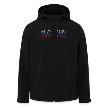 slovenia Slowenien - Recycelte Männer Softshell-Jacke von Stanley/Stella - Schwarz - Vorne - AI Model Male 185 light (185cm)