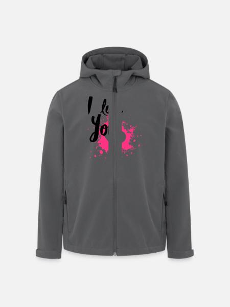 I Love You - Giacca softshell uomo in poliestere riciclato di Stanley/Stella - nero