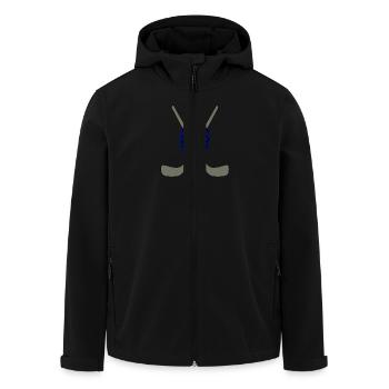 Eishockey maske - Recycelte Männer Softshell-Jacke von Stanley/Stella - Schwarz - Vorne - AI Model Male 185 light (185cm)